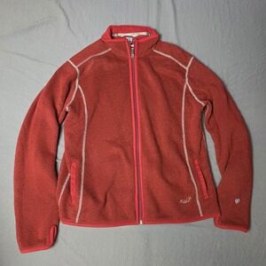 Kuhl Women's Fleece Jacket Red Full Zip  Size XL